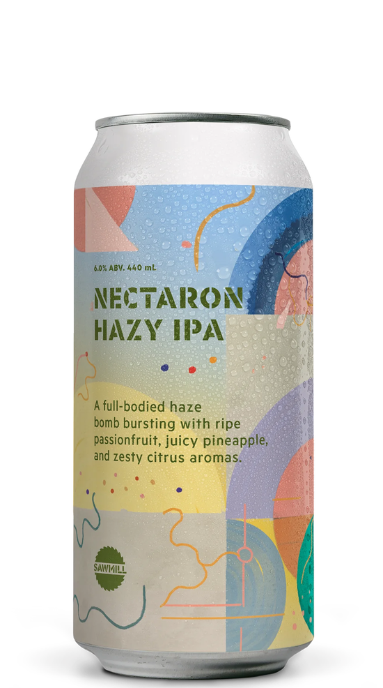 Sawmill Nectaron Hazy IPA 440ml can