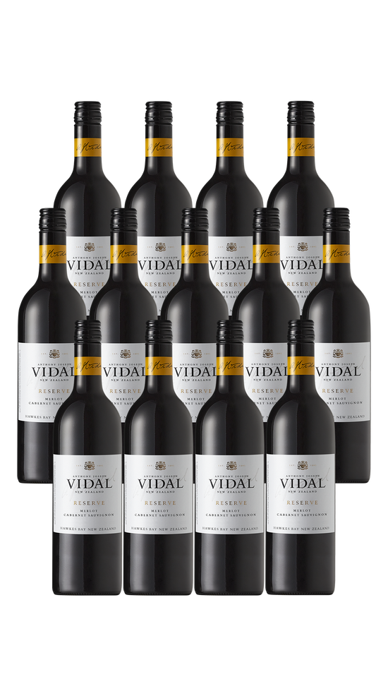 Vidal Reserve Merlot Cabernet Sauvignon 13 Bottle Dozen