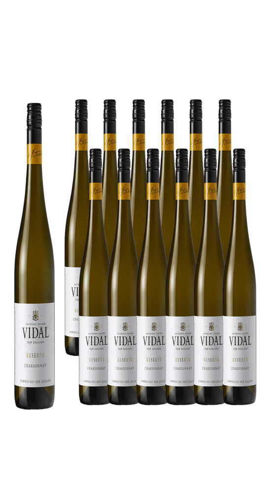 Vidal Reserve Hawkes Bay Chardonnay 13 Bottle Dozen