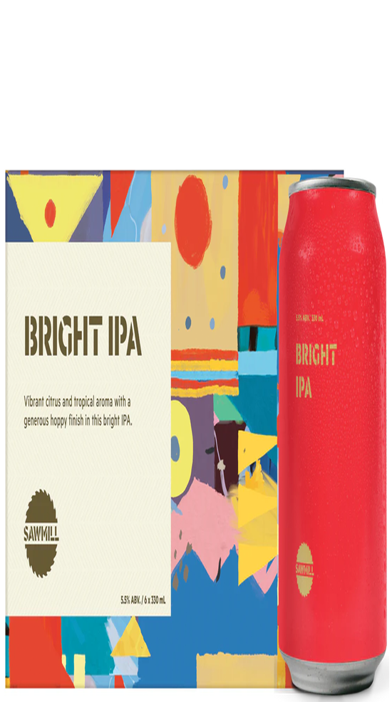 Sawmill Bright IPA 6 pack cans