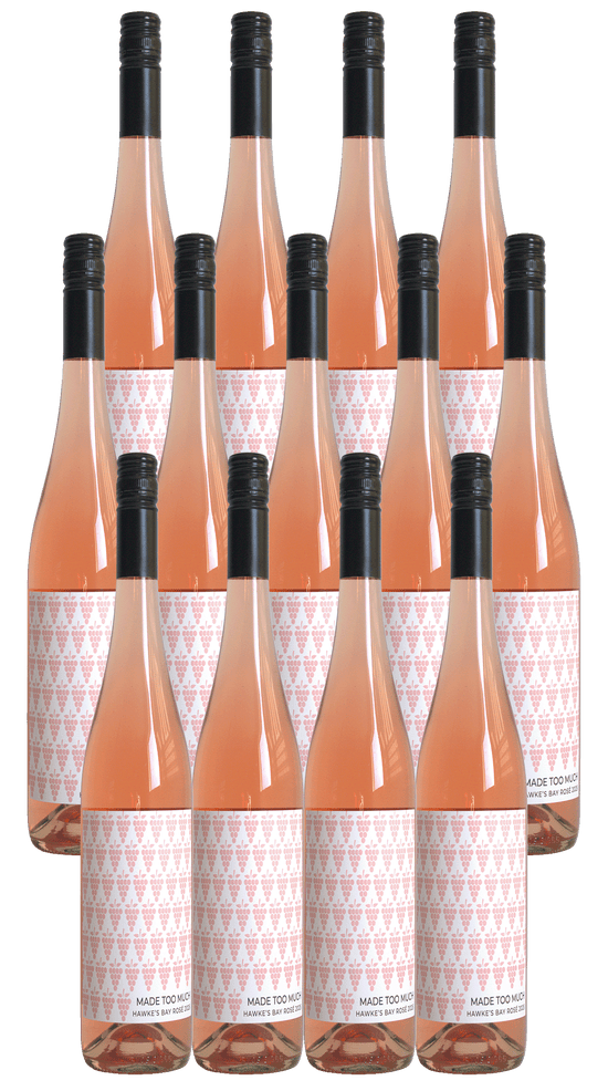 Made Too Much Hawke's Bay Rose 13 Bottle Dozen