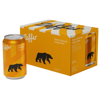  Zeffer Hazy Alcoholic Ginger Beer 6 pack cans