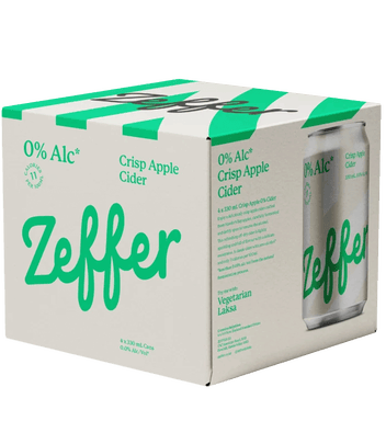  Zeffer 0% Crisp Apple Cider 4 pack cans